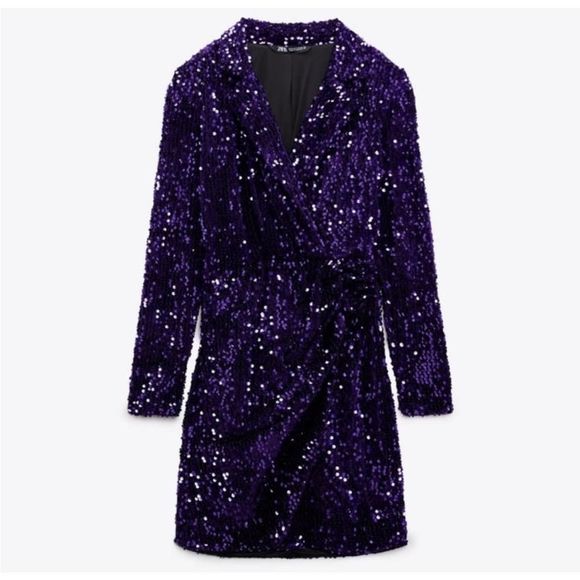 ZARA SEQUIN BLAZER DRESS 043/022 - Picture 9 of 14